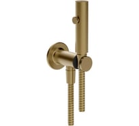Гигиенический душ Gessi лейка, шланг 1250 мм, шланговое подсоединение -держатель лейки, цвет Warm Bronze Brushed PVD 58153.726