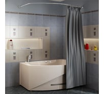 Карниз для шторы Радомир на ванну Монти (хром) 1-12-2-0-0-213