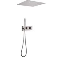 Душевая система ABBER Daheim скрытого монтажа без излива, термостат, сатин AF8255SP