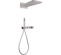 Душевая система ABBER Rund скрытого монтажа без излива, термостат, сатин AF8752SP