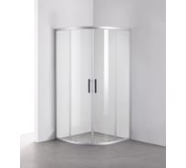 Душевой уголок OLIVE'S MINO, прозр. стекла, полукруг, хром U_MN-90PСCS-SD-C