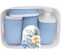 Набор для ванной Полимербыт Цветущий сад, 5 предметов 438352800