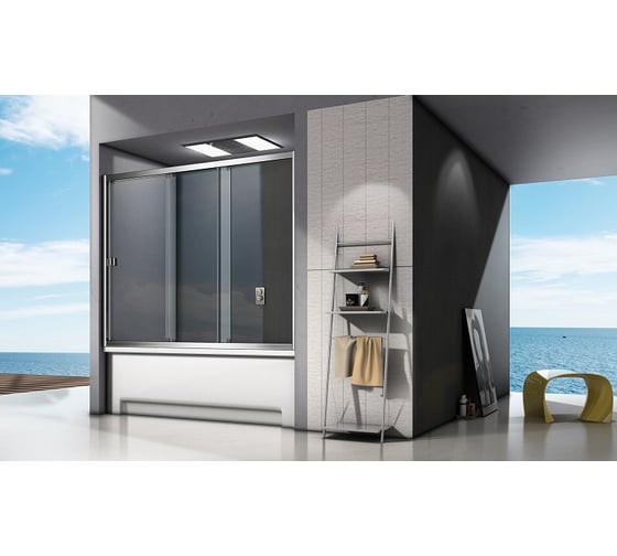 Шторка для ванны Good Door SCREEN WTW-180-C-CH ПД00103