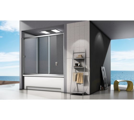 Шторка для ванны Good Door SCREEN WTW-180-G-CH ПД00111