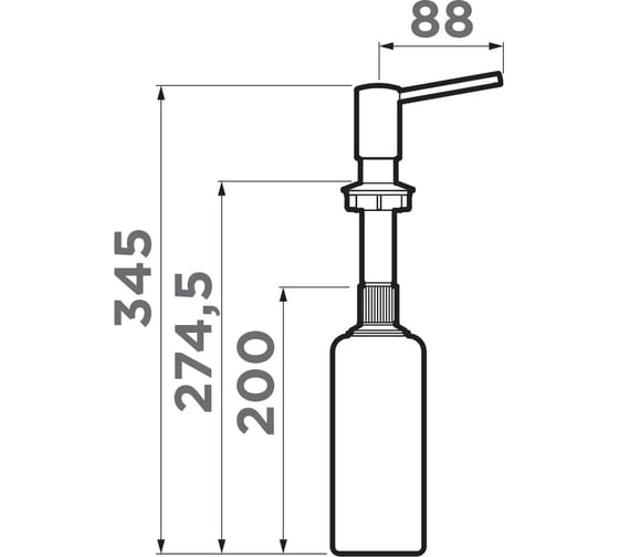 Дозатор Omoikiri OM-02-CA 4995038