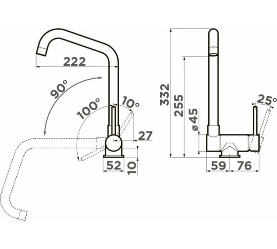 Смеситель Omoikiri Mori-C 4994320