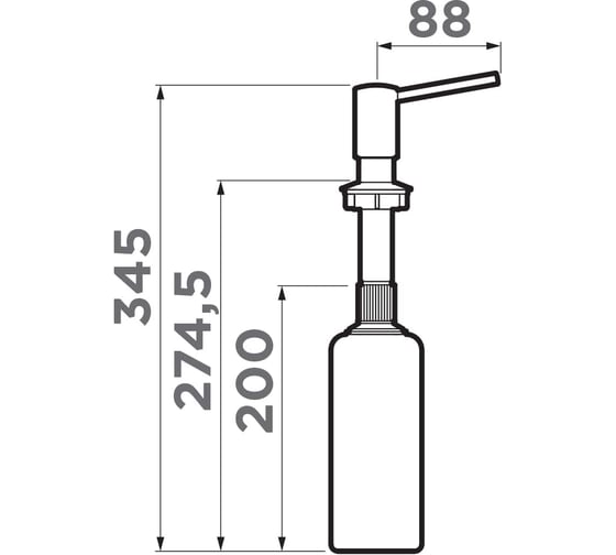 Дозатор Omoikiri OM-02-BL 4995018