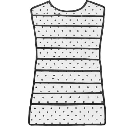 Органайзер-платье для украшений, аксессуаров и мелочей HOMSU Eco White (45х75 см) HOM-1257