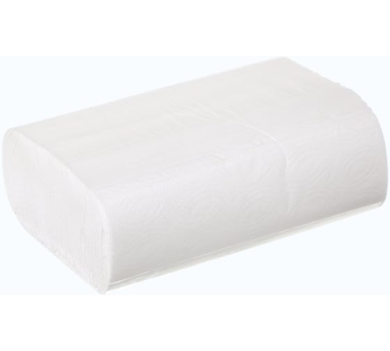 Полотенца листовые КЛИВЕР Z-сложения,1сл., цвет белый, 200л/пач, 20пачек 1029133