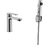 Смеситель для раковины с гигиенической лейкой BELZ хром B12713