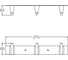 Планка с крючками BELZ 3 белый B91515-3 11