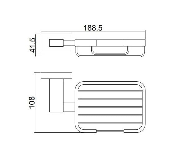 Мыльница BELZ металлическая B90402-1