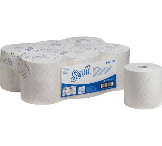 Полотенца для рук Kimberly-Clark Scott ESSENTIAL рулон/белый 6691