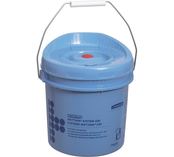 Диспенсер для протирочного материала в рулонах Kimberly-Clark Kimtech Wettask ведро/синий 7919