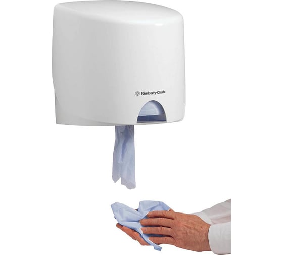 Диспенсер для протирочных салфеток Kimberly-Clark Aquarius рулон с контролируемой подачей/белый 7018