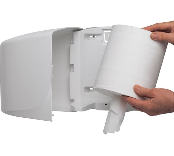 Диспенсер для протирочных салфеток Kimberly-Clark Aquarius рулон с центральной подачей/белый 7017