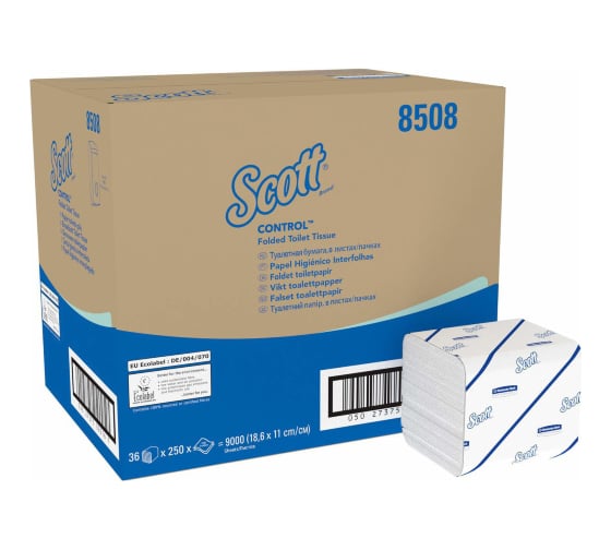 Туалетная бумага Kimberly-Clark Scott Control упаковка Bulk Pack/белый 8508