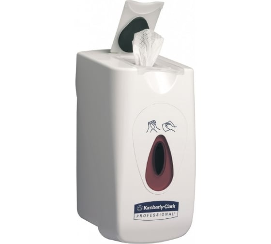 Диспенсер для протирочных салфеток Kimberly-Clark Professional маленький рулон/белый 7936