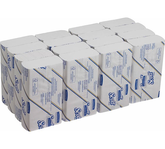 Полотенца для рук Kimberly-Clark Scott SLIMFOLD белый 5856