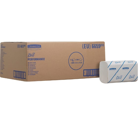Бумажные полотенца Kimberly-Clark Scott CONTROL Flushable Folded Hand Towels 6659