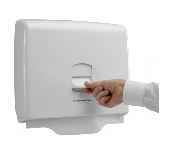 Диспенсер для индивидуальных покрытий на сиденье унитаза Kimberly-Clark Aquarius белый 6957