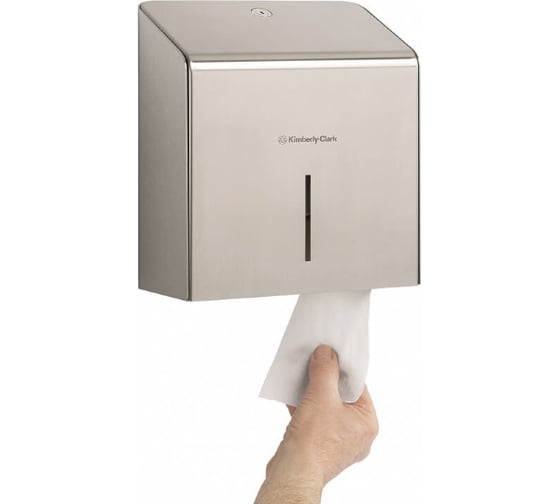 Диспенсер для туалетной бумаги Kimberly-Clark Professional мини Jumbo, нержавеющая сталь 8974