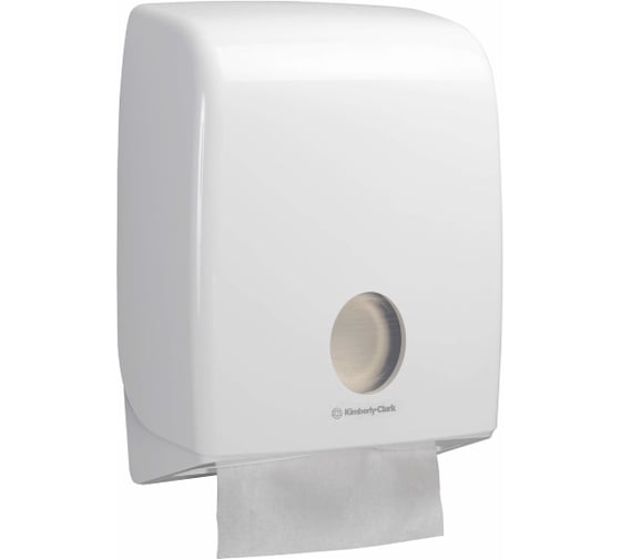Диспенсер для сложенных бумажных полотенец Kimberly-Clark Aquarius С-образное сложение/белый 6954
