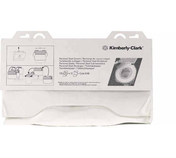 Индивидуальные покрытия на сиденье унитаза Kimberly-Clark Professional белый 6140