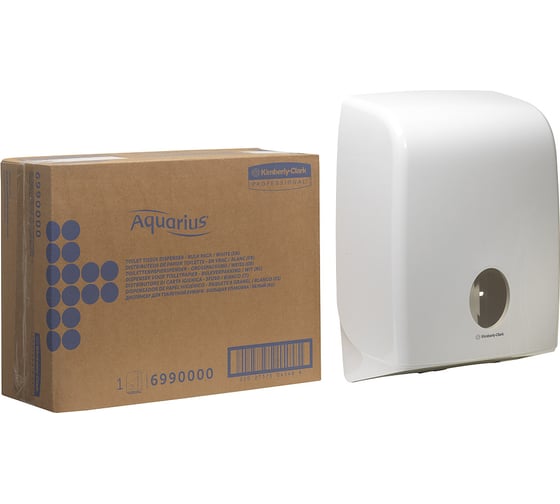 Диспенсер для туалетной бумаги Kimberly-Clark Aquarius упаковка Bulk Pack/белый 6990