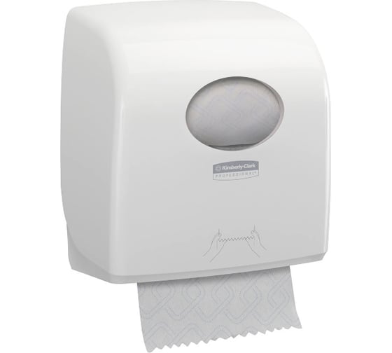Диспенсер для рулонных бумажных полотенец Kimberly-Clark Aquarius Slimroll белый 7955