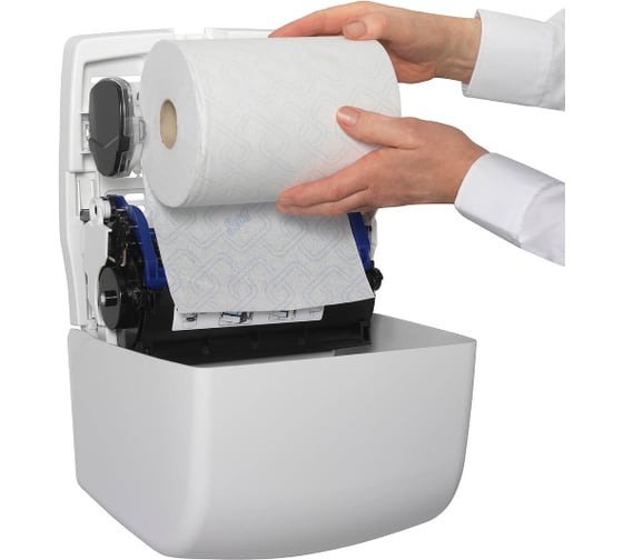 Диспенсер для рулонных бумажных полотенец Kimberly-Clark Aquarius Slimroll белый 7955