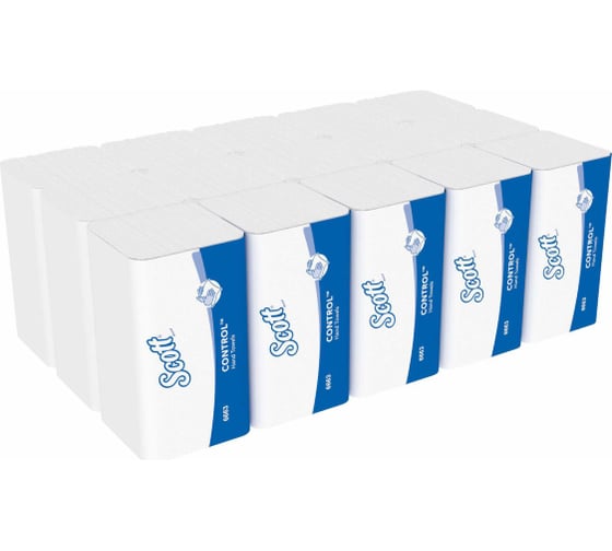 Сложенные полотенца для рук Kimberly-Clark Scott CONTROL белый 6663