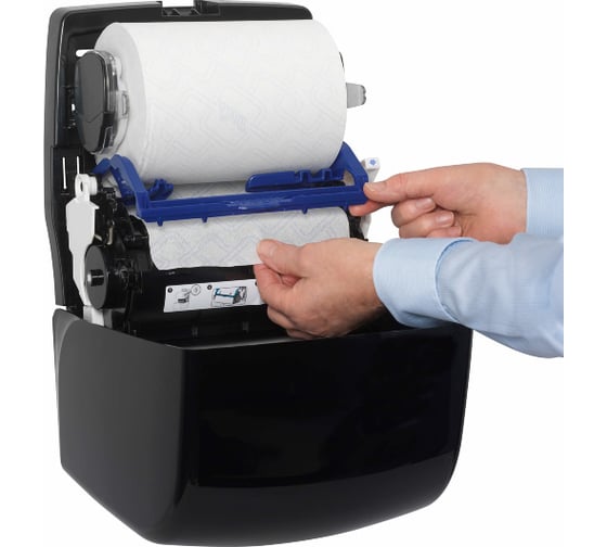 Диспенсер для рулонных бумажных полотенец Kimberly-Clark Aquarius Slimroll черный 7956