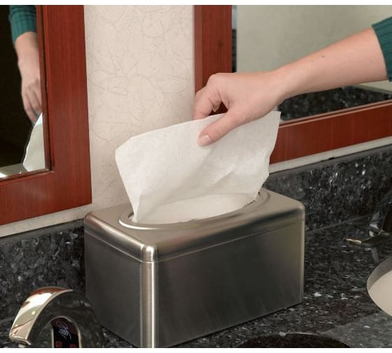 Диспенсер для полотенец для рук Kimberly-Clark Professional нержавеющая сталь, коробка Рор-Up 9924