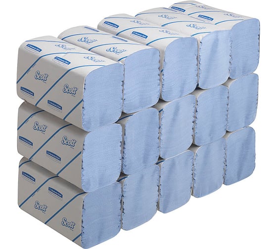 Полотенца для рук Kimberly-Clark Scott CONTROL сложенные/синий 6664