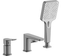 Смеситель на борт ванны BELZ оружейная сталь B66715-3