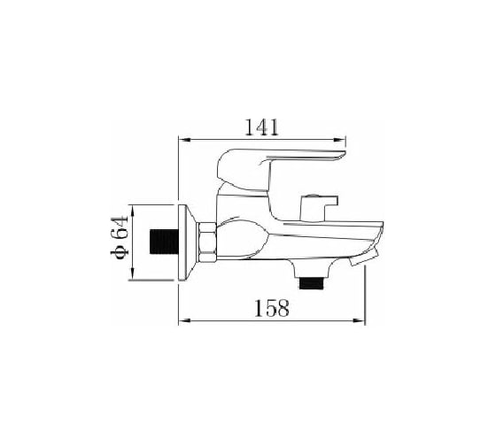 Смеситель для ванны Potato с коротким изливом P30207