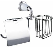 Настенный держатель для освежителя и туалетной бумаги Potato с крышкой P7203-1