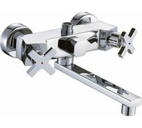 Смеситель для ванны Potato с плоским длинным изливом, с поворотным переключателем душа P3073