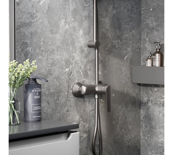 Смеситель для душа ESKO Lagos Gun Metal без аксессуаров, арт. LG80GM