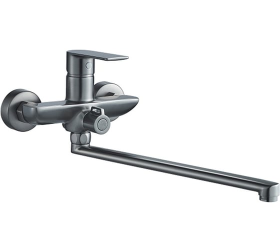 Смеситель для ванны Valfex длинный излив, латунь Argo Graphite VF.22505-3 1