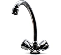 Смеситель для кухни Kranar KС 1708-N, 1/2 керамика, хром, излив стандартный, п/г, без подводки 013756