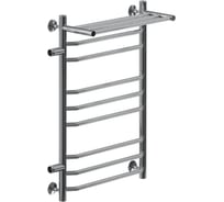 Полотенцесушитель MIXLINE MIRA 80x50x50 г2 1'' НР, 8 перекладин + полка, левое подключение, водяной 556676