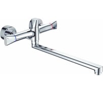 Смеситель для ванны INGROSSO 870С-3 Salvatore, гусак 35 см, душевая лейка, встраиваемый дивертор, латунный картридж УТ-00054888