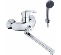 Смеситель для ванны INGROSSO 362C-8 Alice, гусак 35 мм, душевая лейка, встр. дивертор, картридж 40 мм УТ-00054910