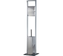 Напольный ерш + держатель туалетной бумаги SWENSA 18х18х83 см, хром SWFL-97