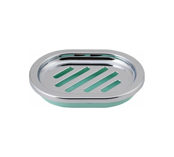 Мыльница SWENSA Альма мятный, пластик SWP-2100MNT-04 1