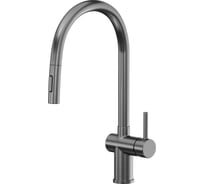 Смеситель для кухни Reflexion home Reflexion Lago с вытяжным изливом, оружейная сталь RX9904BL