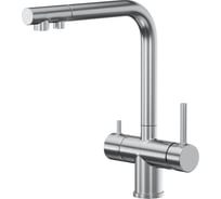 Смеситель для кухни Reflexion home Reflexion Lago с подключением к фильтру, полированная сталь RX9903SS