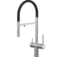 Смеситель для кухни Reflexion home Reflexion Lago с гибким изливом и подключением к фильтру, полированная сталь RX9901SS